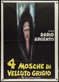 1p0351 FOUR FLIES ON GREY VELVET Italian 1p 1971 Dario Argento's 4 Mosche di Velluto Grigio, Mos!