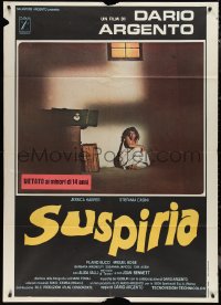 1p0376 SUSPIRIA Italian 1p 1977 classic Dario Argento horror, Stefania Casini, yellow title style!