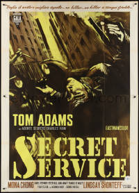 1p0385 2nd BEST SECRET AGENT Italian 2p 1965 art of Tom Adams in English spy spoof, Secret Service!