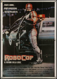 1p0404 ROBOCOP Italian 2p 1988 Paul Verhoeven, full-length cyborg policeman Peter Weller by Mike Bryan!