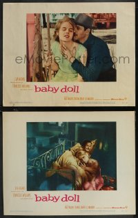 1p1361 BABY DOLL 2 LCs 1957 sexy troubled teen Carroll Baker w/ Eli Wallach, Elia Kazan!