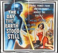 1p0665 DAY THE EARTH STOOD STILL hand-painted 95x102 Lebanese poster R2000s different Zeineddine art!