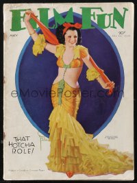 1p1099 FILM FUN Canadian magazine May 1932 sexy cover art by Enoch Bolles, great images & articles!