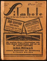 1p0968 FILMBOTE Austrian exhibitor magazine August 9, 1924 filled with movie information, rare!