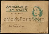 1p1790 ALBUM OF FILM STARS second series English cigarette card album 1934 w/50 cards on 20 pages!