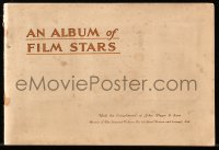 1p1789 ALBUM OF FILM STARS 1st series English cigarette card album 1933 w/50 color cards on 20 pages!