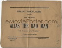 1p0909 ALIAS THE BAD MAN lobby card bag 1931 starring Ken Maynard with the wonder horse Tarzan!