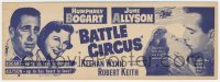 1p1051 BATTLE CIRCUS 4x11 title strip 1953 Humphrey Bogart & June Allyson in danger & in love!