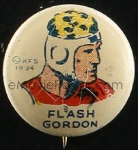 1p1781 FLASH GORDON 1x1 pin-back button 1967 cool art of the Alex Raymond comic strip hero!