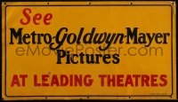 1p0015 MGM metal sign 1920s-1940s see the pictures at leading theatres, cool design!