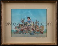1p0007 SNOW WHITE & THE SEVEN DWARFS 12x15 framed print 1950s authentically reproduced from original!