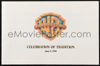 1p0168 WARNER BROS oversized invitation 1990 Celebration of Tradition, w/ photo of 97 stars!