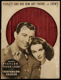 1p0858 WATERLOO BRIDGE 10x14 local theater display 1940 starring Scarlett and her new boyfriend!