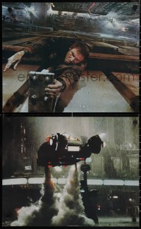 1p0094 BLADE RUNNER 4 color 16x20 stills 1982 Ridley Scott sci-fi classic, Harrison Ford!