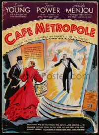1p0078 CAFE METROPOLE 16x22 pressbook 1937 Loretta Young, Tyrone Power, Adolphe Menjou, very rare!