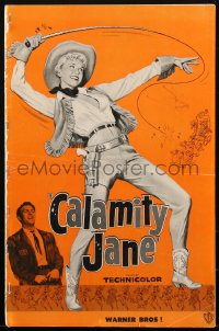 1p0546 CALAMITY JANE pressbook 1953 cowgirl Doris Day in title role w/Howard Keel, ultra rare!