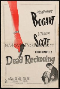 1p0553 DEAD RECKONING pressbook 1947 great images of Humphrey Bogart & sexy Lizabeth Scott, rare!