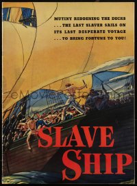 1p0152 SLAVE SHIP 16x22 pressbook 1937 Warner Baxter, Wallace Beery, Mickey Rooney, ultra rare!