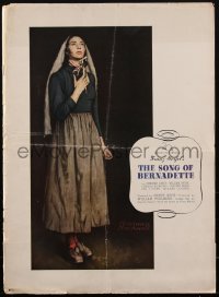 1p0153 SONG OF BERNADETTE 16x22 pressbook 1943 Norman Rockwell art of Jennifer Jones, ultra rare!