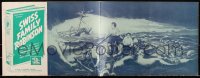 1p0620 SWISS FAMILY ROBINSON 12x32 pressbook 1940 art of family on lifeboat in storm, ultra rare!