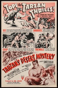 1p0624 TARZAN'S DESERT MYSTERY pressbook 1943 Weissmuller, Sheffield, Nancy Kelly, ultra rare!