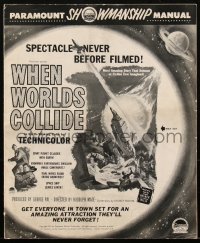 1p0638 WHEN WORLDS COLLIDE pressbook 1951 George Pal doomsday classic, planets destroy Earth!