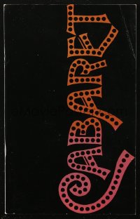 1p1217 CABARET souvenir program book 1972 Liza Minnelli in Nazi Germany, directed by Bob Fosse