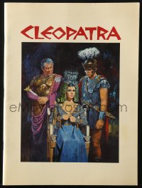 1p1218 CLEOPATRA souvenir program book 1964 Elizabeth Taylor, Burton, Harrison, Terpning art!