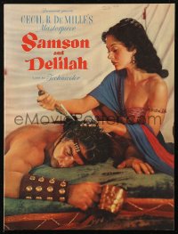 1p1234 SAMSON & DELILAH souvenir program book 1949 Hedy Lamarr & Victor Mature, DeMille classic!