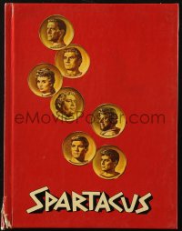 1p1237 SPARTACUS hardcover souvenir program book 1961 Stanley Kubrick, art of top cast on gold coins!