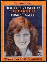 1p1241 TENDERLOIN souvenir program book 1928 see and hear sexy dancer Dolores Costello, ultra rare!