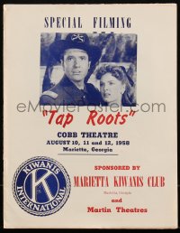 1p1021 TAP ROOTS local theater program 1948 Susan Hayward, Van Heflin, Native American Boris Karloff