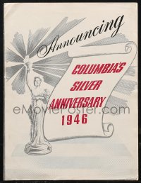1p1158 COLUMBIA'S SILVER ANNIVERSARY 1946 promo brochure 1946 the 25th anniversary of the studio!