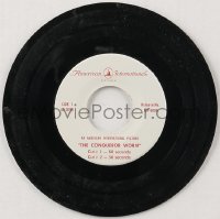 1p1690 CONQUEROR WORM 45 RPM radio spots record 1968 with two commercials from AIP, ultra rare!