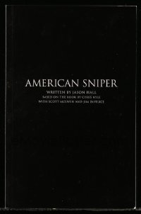 1p0977 AMERICAN SNIPER For Your Consideration 5.5x8.5 script March 18, 2014, screenplay by Jason Hall