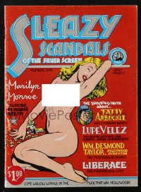 1p1774 SLEAZY SCANDALS OF THE SILVER SCREEN #1 underground comix 1974 sexy nude Marilyn Monroe!