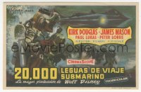 1p1805 20,000 LEAGUES UNDER THE SEA Spanish herald 1955 Jules Verne classic, different MCP art!