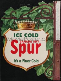 1p0255 CANADA DRY die-cut 14x19 advertising poster 1950s Ice Cold Spur Cola, it's a finer cola!