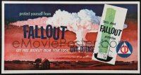 1p0261 CIVIL DEFENSE 11x21 special poster 1958 protect yourself after the mushroom clouds form!