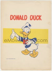 1p1070 DONALD DUCK 10x14 special poster 1940s great image of Walt Disney's most famous duck!