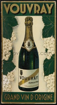 1p1028 VOUVRAY 8x15 French advertising poster 1930s selling their grand vin d'origine, great art!