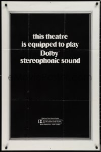 1p1494 DOLBY 1sh 1970s this theatre is equipped to play Dolby stereophonic sound, cool logo!