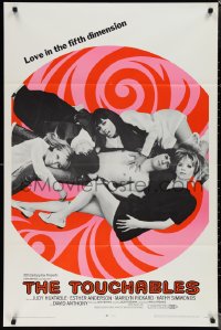 1p1638 TOUCHABLES 1sh 1968 Judy Huxtable in five-way love, psychedelic love in the fifth dimension!