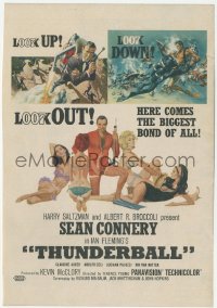 1p0920 THUNDERBALL English magazine ad 1966 art of Sean Connery as James Bond by McGinnis & McCarthy!