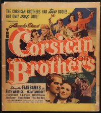 1p0431 CORSICAN BROTHERS WC 1941 Douglas Fairbanks Jr. in a dual role as twins, Ruth Warrick, rare!