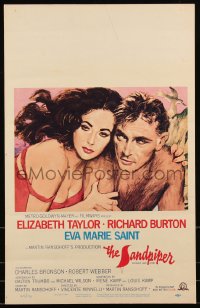 1p0502 SANDPIPER WC 1965 great romantic close up art of Elizabeth Taylor & Richard Burton!