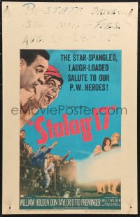 1p0511 STALAG 17 WC 1953 William Holden, Robert Strauss, Billy Wilder WWII POW classic!