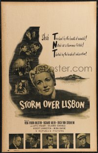 1p0513 STORM OVER LISBON WC 1944 Vera Ralston, Erich von Stroheim & Richard Arlen, cool montage!