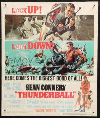 1p0523 THUNDERBALL WC 1965 art of Sean Connery as James Bond by Robert McGinnis & Frank McCarthy!