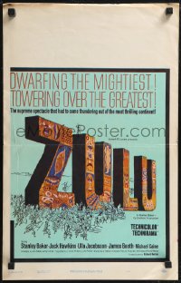 1p0532 ZULU WC 1964 Stanley Baker & Michael Caine English classic, dwarfing the mightiest!